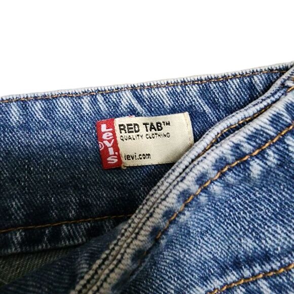 Levis Vintage Y2K RARE HTF Red Tab Sz 7 Groovy Zipper Flare Jeans - Picture 3 of 15